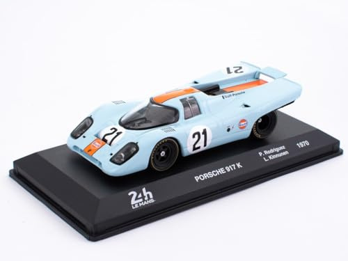 OPO 10 - Auto in Miniatura in Scala 1/43 Compatibile con Porsche 917 K - 24h Le Mans 1970 Rodriguez-Kinnunen - 24LM08
