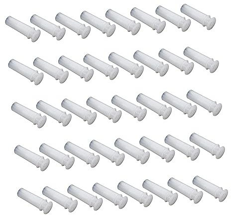 Beavorty 100 Pezzi Sirena Giocattoli Un Raccordo Fischi Accessorio Inserto Parti Di Ricambio Degli Squeaker Bb Squeakers Vocalizzare Plastica Bianca Bambino