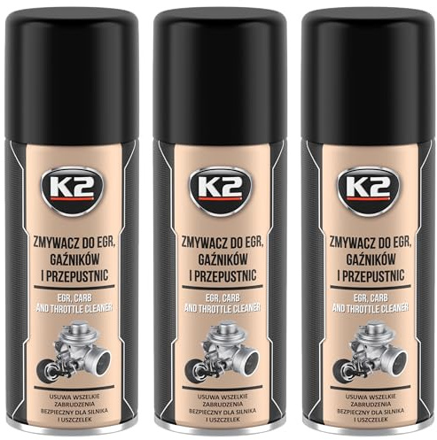 K2 Limpiador de Carburadores Pack de 3 - Aditivo para Limpiar Válvula EGR Mariposas Inyectores - Limpia Carburador - Limpieza Interior y Exterior - Ideal para Motores de 4 y 2 Tiempos - 400 ml