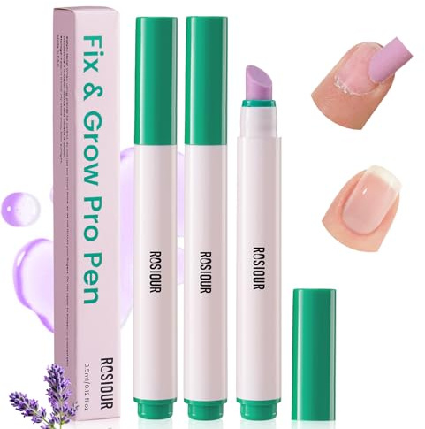 3 pennarelli per rimozione cuticole e olio per unghie: Penna per cura delle cuticole con punta in ceramica 3-in-1, olio per cuticole e spingi cuticole - Penna per la cura delle unghie e olio per