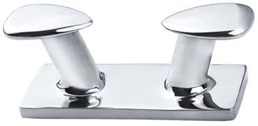 SEVEQIS Bitta for Barca 316 Bitta a Doppio Corno, Ganci for Bitta in Acciaio Inossidabile Bitta for Barca Bitta for banchina a Base Aperta per Barca Yacht Camper(10 inch Bench Bollard)