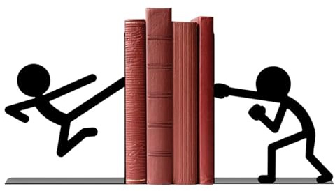 Jiwyunlu Serre-Livres - Butoir séparateur en Forme Humaine | Serre-Livres pour Usage intensif - pour Homme Bureau Domicile Bureau Étagères Cuisine Bibliothèque École Fournitures