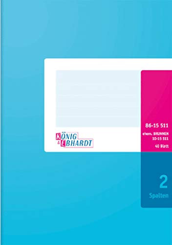 König & Ebhardt König und Ebhardt König & Ebhardt 8615511 Geschäftsbuch / Spaltenbuch (A5, mit festem Kopf, 80g/m²)