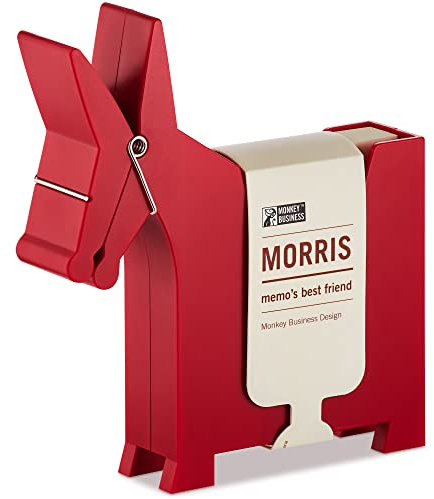 Morris der Esel: Schreibtisch-Memohalter | Niedliches Schreibtischzubehör & Bürobedarf | Schreibtischdekoration | Schreibtischbedarf: Halter & Spender | Haftnotiz-Halter | von Monkey Business