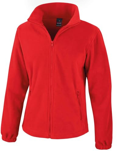Result Women's R220F Fashion Fit Outdoor Fleece - Flame Red, X-Large/Size 16