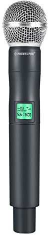 Phenyx Pro Professional Wireless Microphone, 561.6MHz UHF Dynamic Microphone, Metal Cordless Mic, Handheld Mic Transmitter for PTU-5000/PTU-4000 Series (PWH-5-561.6)