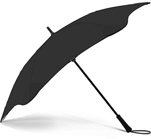 BLUNT Executive Stockschirm Regenschirm schwarz | groß & sturmfest für 2 Personen – 138 cm Ø | Innovatives & patentiertes Design – getestet im Windkanal