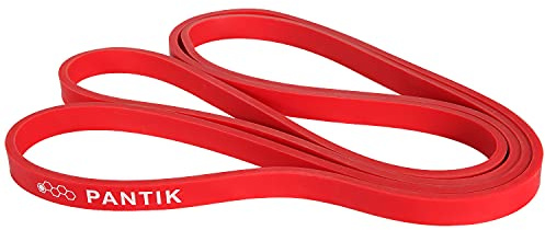 PANTIK Resistance Band for Women and Men Pull up Bands Exercise Loop Band for Body Stretching Powerlifting Yoga Pilates Resistance Training (Red: 15-35 lbs)