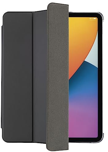 Hama Hülle für iPad 10. Generation 2022, Stifthalter (Standfunktion, Magnet, Tablethülle, Tablet Case, für Apple iPad 10.9“, Fold, Klapphülle, Flipcase, Hülle mit Stifthalter, transparent) schwarz