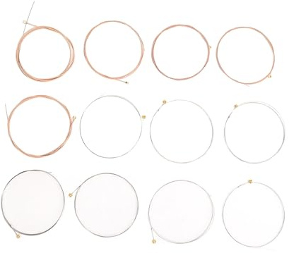 Cordes de Guitare Acoustique à 12 Cordes, Cordes de Guitare de Calibre 12 à 52 pour le Remplacement de la Guitare Acoustique (R12)
