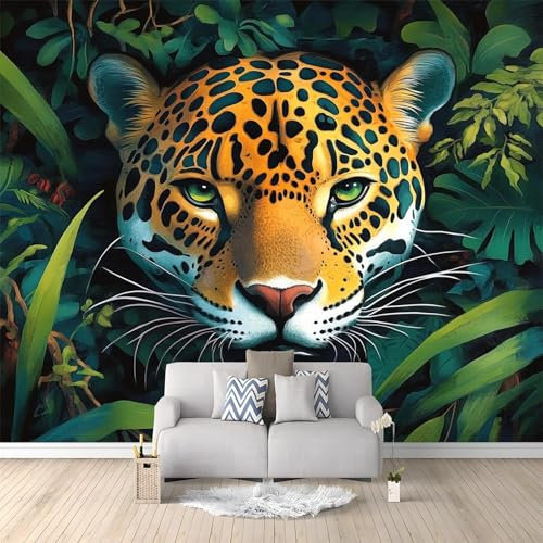 Papel pintado mural Tiburones mar grupo papel pintado no tejido Azul Adecuado para habitación infantil, salón y dormitorio 250 x 175 cm papel pintado mural