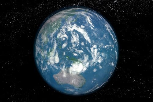 Jigsaw Puzzles For Adults 1000 Piece Planet Earth Digitally Generated Illustration Family Funny Challenging Holiday Puzzles for Adults Puzzle Gift for Women Men Seniors