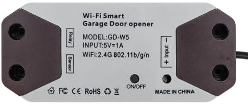 Vocdikficy Interruptor de Apertura de Puerta de Garaje Inteligente WiFi, Controlador de Puerta de Garaje, Aplicación de Control Remoto, No Requiere Concentrador