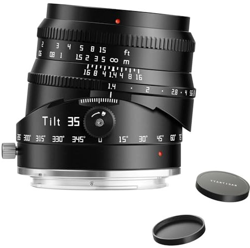 TTArtisan Objectif 35 mm F1.4 Tilt Shift APS-C avec MF pour appareils photo sans miroir (NZ-Mount Z50, Z50II, Zfc, Z30, etc.). Réglages de l'appareil photo : APS-C : Z5, Z6, Z7, Z6I1, Z6III, Z7I, Z9