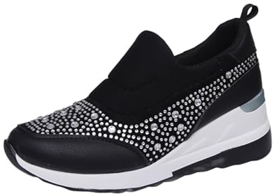 Generiska sportskor för kvinnor, glitter, rave outfit, damskor, paljetter, löparskor, karneval, fritidsskor, vattentäta vandringsskor, dämpning, cykelskor, sneakers, halkskydd, glitterskor
