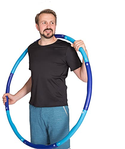 HOOPOMANIA Might Hoop [2 kg] Hula Hoop Reifen für Männer und Frauen Hulahoop mit Gewicht