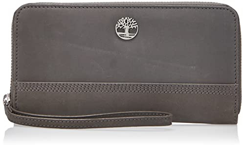 Timberland Damen Geldbörse aus Leder mit RFID-reißverschluss und Handgelenkriemen Armband, Castlerock (Nubuk)