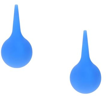 Artibetter Aurilave Ear Washing Ball 2 Pack Soft Rubber Ear Syringe Bulb 2.50Oz Each with Smooth Tapered Tip for Safe Wax Removal and Dust Suction Suitable for Babies Kids Adults
