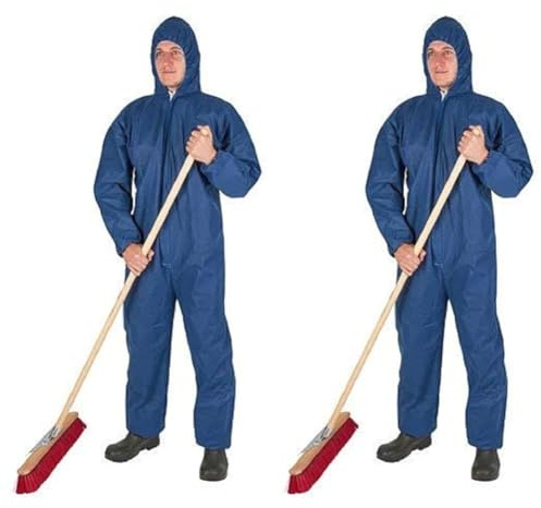 Kerbl Combinaison Bleue jetable en polypropylène 3432 Taille L (Lot de 2)