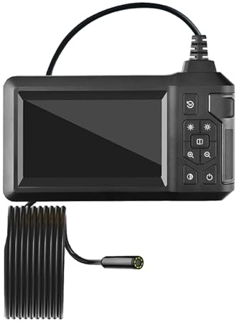 EPIPHQNY Industrial Endoscope Inspection Camera with Adjustable Light Bracket Borescope Scope Camera for Inspection