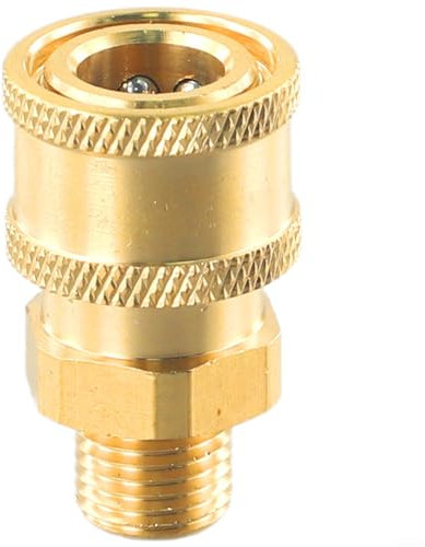 Solaughguy Idropulitrice ad attacco rapido, raccordo in ottone resistente, con filettatura interna esterna, per collegamenti a tubi, pompe, adattatore per idropulitrice