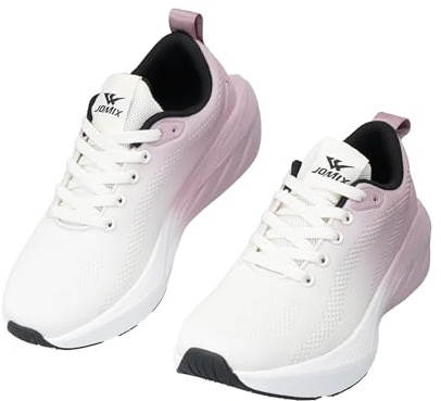 JOMIX Scarpe Donna Sneakers con Suola Alta e Lacci Maglia Traspirante Leggere Antiscivolo Ammortizzate Comode per Fitness e Vita Quotidiana