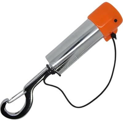 Scuba Choice Sonajero para Tanque de Seguridad de Buceo con Clip, Naranja, Incluye Cubierta Protectora, Sonido Submarino Fuerte, 4-3/4 Pulgadas, comunicación con Amigos de Buceo y
