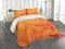 ABAKUHAUS Burnt orange Tagesdecke Set, Formen und Muster, Set mit Kissenbezügen Waschbar, für Einselbetten 170 x 220 cm, Orange