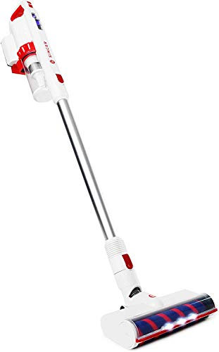 Singer VC250 Aspirapolvere Senza Fili Ciclonico, Senza Sacco, Silenzioso e Portatile, Scopa Elettrica Batteria a Litio Ricaricabile 2200mAh, Aspirabriciole Casa, Auto, 2 Velocità, Autonomia 30 Minuti