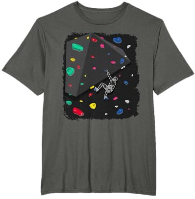 Escalar Boulder Wall Escalador De Roca Boulder Camiseta