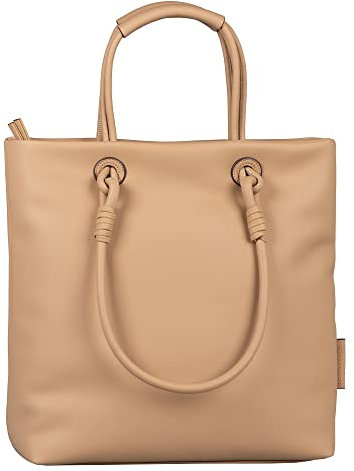 TOM TAILOR bags Olivia Damen Shopper Umhängetasche Reißverschluss L Braun