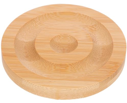 VILLCASE Bamboo Display Plate Wrist Rest Mouse Support Round Jewelry Organizer Tray for Bracelet Hand Pillow Display and Bead Design