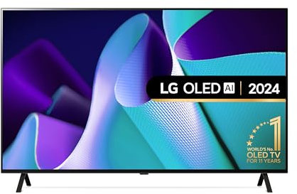 LG OLED55B42LA 55-Inch 4K UHD Smart TV, (α8 AI Processor, Dolby Atmos, Freeview Play and Amazon Alexa, 120Hz), Black [Model 2024]