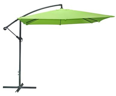 Meublorama Parasol Lateral Cuadrado Verde Manzana 250x250cm