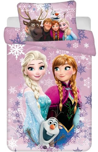 Disney Frozen Baby Bettwäsche Eiskönigin Anna ELSA Kopfkissen Bettdecke 100 x135 cm