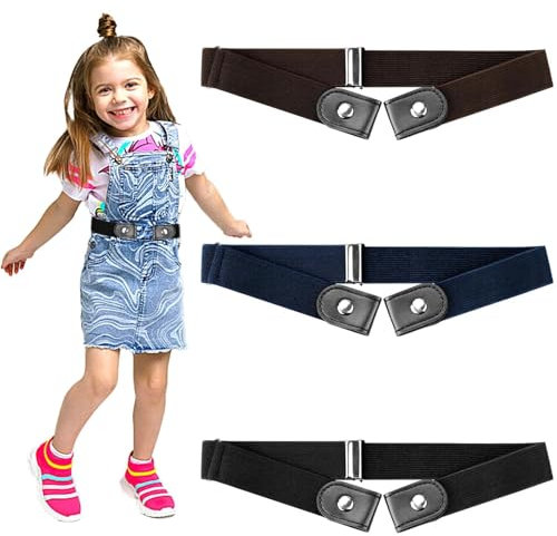 3 Stück Gürtel Kinder Kindergürtel Jungen Mädchen Gürtel Ohne Schnalle Kinder Damen Elastischer Gürtel Elastisch Herren Gummigürtel Gürtel Jungs Jungen Gürtel Belt for Boys Schnallenfreier Unsichtbare