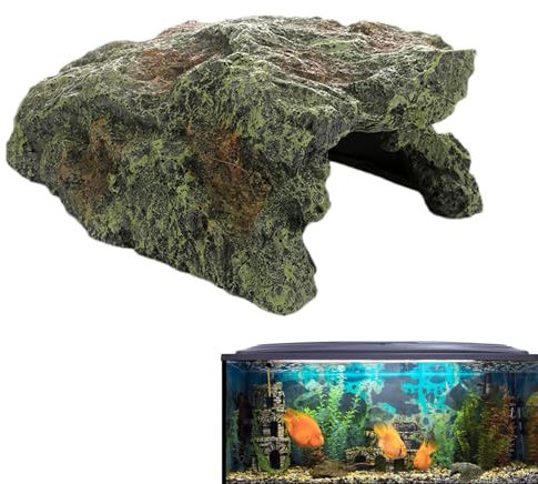 Reptilienversteck | Natürliche Reptilienversteck-Felshöhle - Turtle Cave Tank Zubehör für Reptilien, Eidechsen, Schildkröten, Fische, Amphibien, Bartagamen
