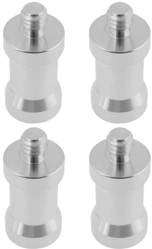 SG Store Adattatore Per Vite Filettata Da 1/4 Di Pollice Femmina A 1/4 Di Pollice Maschio Perno In Lega Di Alluminio Per Supporto Per Luce Da Studio Adattatore Per Slitta A Slitta Fredda