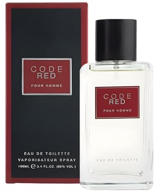 Code Red Eau de Toilette for Men 100 ml: Woody Aromatic Fragrance Inspired by A. Colonia Club, Fresh Citrus Scent, Long Lasting Mens Perfume, Luxury Designer Fragrance Gift for Him by Laurelle London