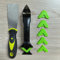 Caulking Tool Kit 3 in 1 with Wallpaper Paint Scraper, Caulk Remover and Silicone Sealant Remover Tool, Stainless Steel Glass Glue Corner Scrapers for Kitchen Bathroom Grout Window Sink Joint Frames