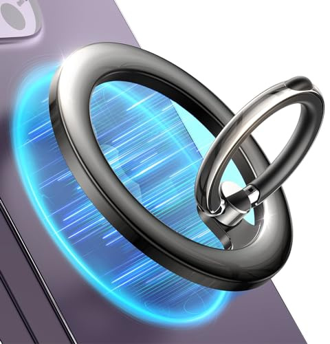 LISEN for Magsafe Phone Grip Holder, 360° Rotation Magnetic Phone Ring Holder Grip, Magnetic Ring for Phone Case Stand Cell Phone Grip Holder for iPhone 16 Pro Max 16 15 14 13 12 Pro Max Plus Samsung