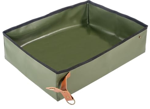 Eventerde Arenero Portátil para Gatos,Caja De Plegable para Gatos | Suministro De Transporte para Mascotas Ahorro De Espacio Baño Entrenamiento para Apartamento Viaje En Avión Hotel Interior