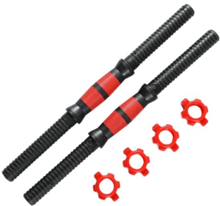 SUPVOX 2pezzi Asta Per Manubri Ricambio Asta Di Estensione Per Manubri Parte Di Attrezzatura Per Sollevamento Pesi Facile Da Installare Con Dadi Inclusi Per Esercizi Fitness