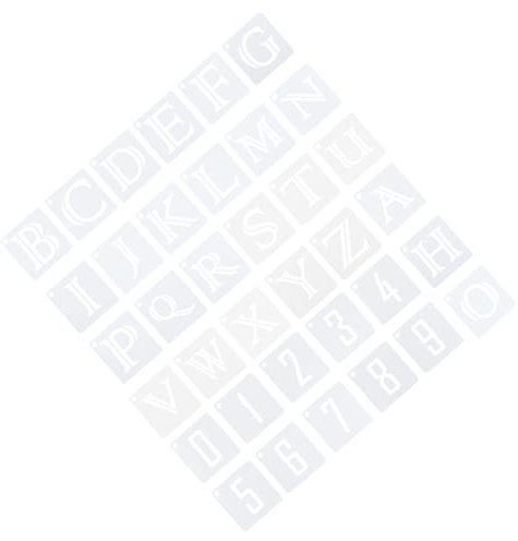 TOVINANNA 36 Pochoirs Réutilisables en Pet pour Lettres Majuscules et Chiffres 7,6 Cm, Modèle de Peinture DIY pour Garçon et Filles, Pochoirs Alphabet et Chiffres pour Dessin et Bricolage