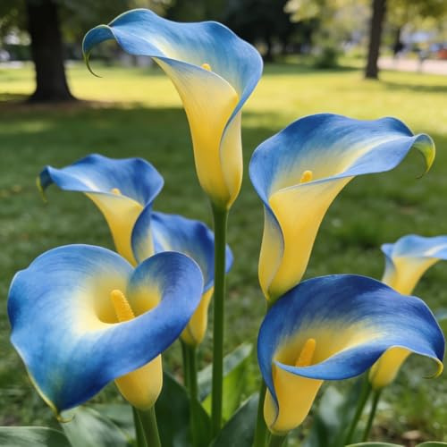 bulbi di calla, bulbosi tappezzanti da balcone da interno resistenti in vaso giardino roccioso d'appartamento esotiche decorazioni giardino per esterni 3pcs