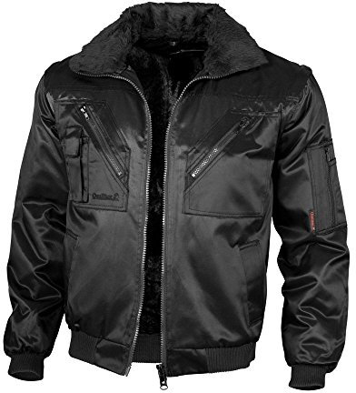 texxor Herren Pilotenjacke Oslo Arbeitsjacke mit abnehmbaren rmeln schwarz XXL, Schwarz, XXL EU