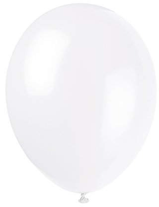 Linen White Premium Latex Balloons (30cm) Pack of 10 - Party Decorations for Celebrations and Events
