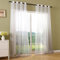 Schal transparent Farbverlauf Vorhang mit Ösen Gardine Voile, 2 Stück 245x140, Grau, 204202