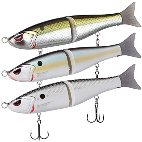 Bassdash Wobbler Kunstköder 2-Segement Angelköder Summer Dancer Glide Bait Single-Jointed Swimbait Hecht Lachs Forelle Muskie Bass