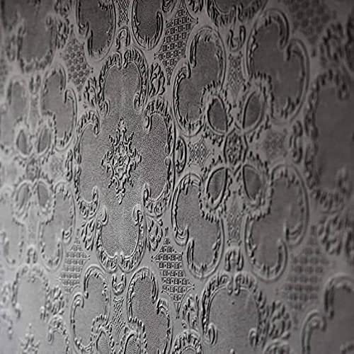 Anaglypta 3D WEIßE Tapete Damask Barocktapete Vintage Strukturtapete floral Vliestapete überstreichbar, WEIß